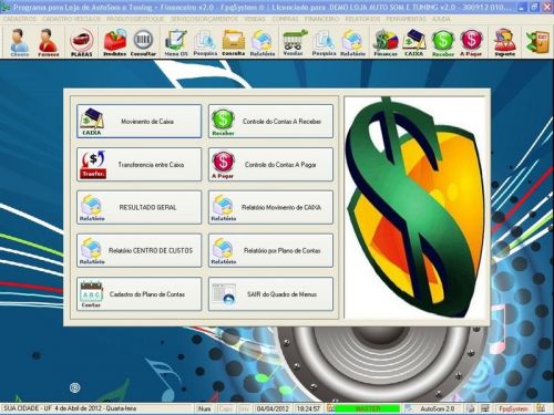 Programa para Autosom e Tunning  Vendas e Financeiro v2.0 - Fpqsystem 152341