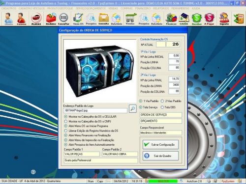 Programa para Autosom e Tunning  Vendas e Financeiro v2.0 - Fpqsystem 152347