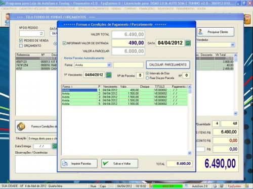 Programa para AutoSom e Tunning + Vendas e Financeiro v2.0 - Fpqsystem 152348