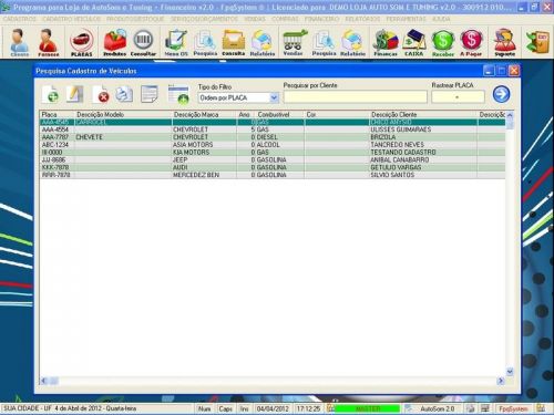 Programa para Autosom e Tunning  Vendas e Financeiro v2.0 - Fpqsystem 152350