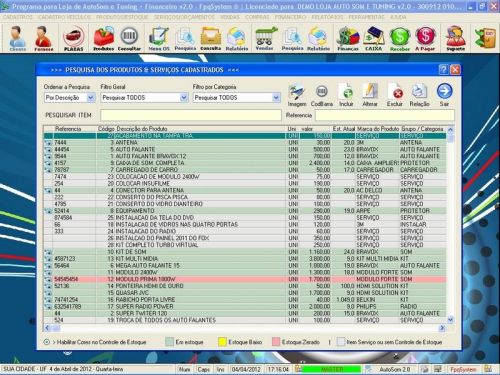 Programa para Autosom e Tunning  Vendas e Financeiro v2.0 - Fpqsystem 152351