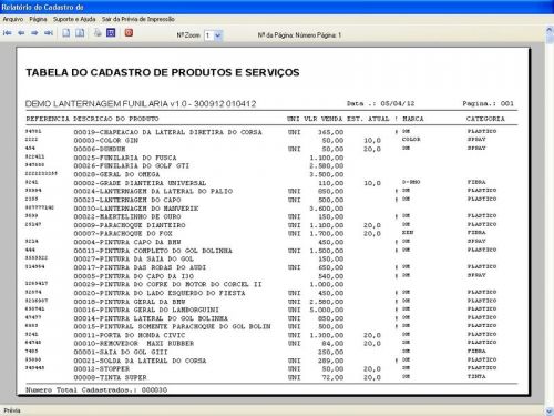 Programa para Lanternagem, Funilaria, Pintura e Serviços v1.0 - FpqSystem 152370