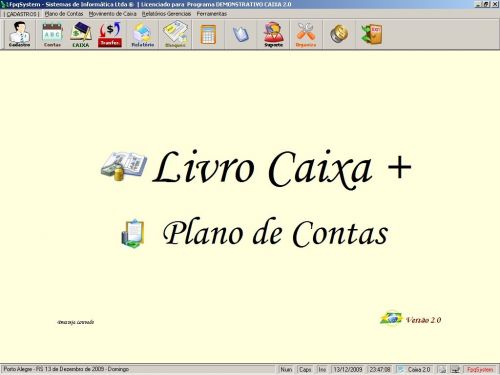 Programa Livro Caixa  Plano de Contas v2.0 - Fpqsystem 152469