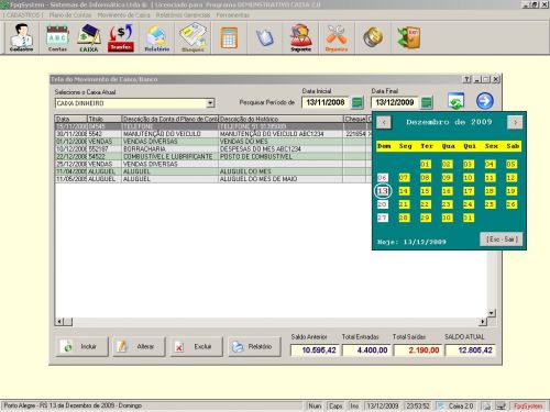 Programa Livro Caixa + Plano de Contas v2.0 - FpqSystem 152474