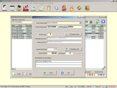 Programa Livro Caixa + Plano de Contas v2.0 - FpqSystem 152478