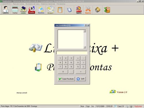 Programa Livro Caixa + Plano de Contas v2.0 - FpqSystem 152480