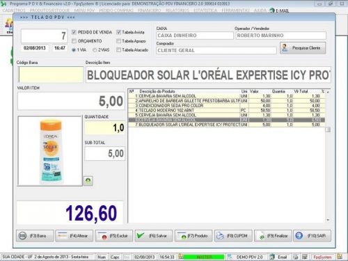 rograma PDV Frente de Caixa, Estoque e Financeiro v2.0 - Plus 152545