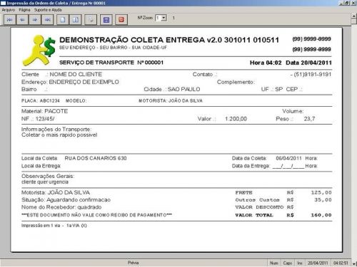 Programa Coleta e Entrega + Financeiro v2.0 FpqSystem 152577