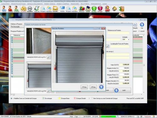 Programa Ordem de Serviço Serralheria com Vendas e Financeiro v4.3 187851