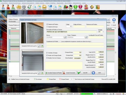 Programa Ordem de Serviço Serralheria com Vendas e Financeiro v4.3 187852