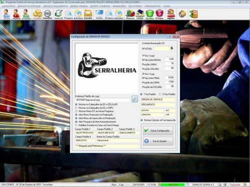 Programa Ordem de Serviço Serralheria com Vendas e Financeiro v4.3 187853