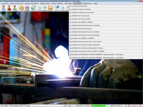 Programa Ordem de Serviço Serralheria com Vendas e Financeiro v4.3 187857