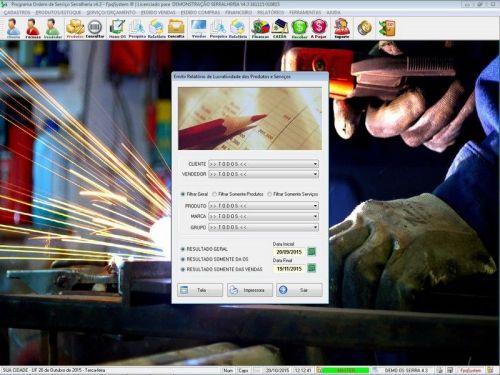 Programa Ordem de Serviço Serralheria com Vendas e Financeiro v4.3 187858
