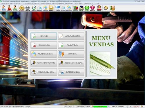 Programa Ordem de Serviço Serralheria com Vendas e Financeiro v4.3 187860