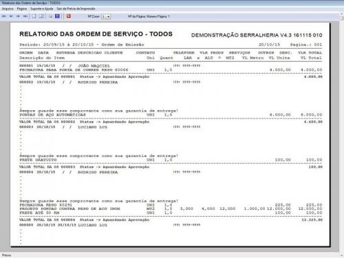 Programa Ordem de Serviço Serralheria com Vendas e Financeiro v4.3 - Fpqsystem 187866