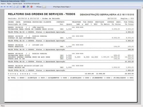 Programa Ordem de Serviço Serralheria com Vendas e Financeiro e Agendamento v5.3 - Fpqsystem 187891