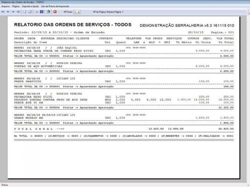 Programa Ordem de Serviço Serralheria com Vendas e Financeiro e Agendamento v5.3 187891