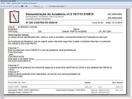 Programa para Academia + Contratos v1.0 - Fpqsystem 187933
