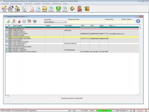 Programa para Academia  Contratos v1.0 - Fpqsystem 187937