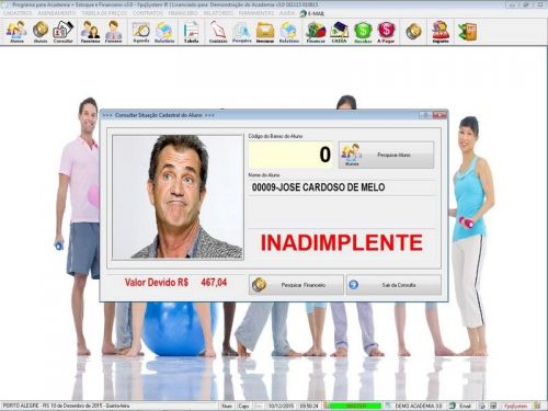 Programa para Academia com Agendamento Contrato e Financeiro v3.0 Plus - Fpqsystem 187977