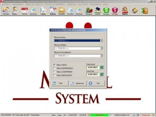 Programa para Consultório e Clinica Médica com Agenda e Financeiro v3.0 - Fpqsystem 3097