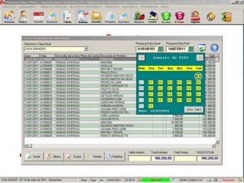 Programa para Consultório e Clinica Médica com Agenda e Financeiro v3.0 3099