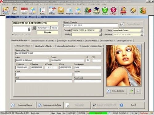 Programa para Consultório e Clinica Médica com Agenda e Financeiro v3.0 3107