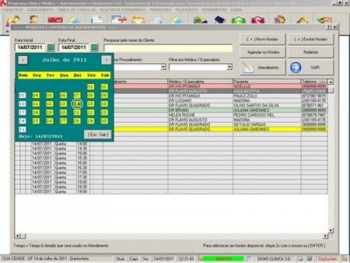 Programa para Consultório e Clinica Médica com Agenda e Financeiro v3.0 - Fpqsystem 3108