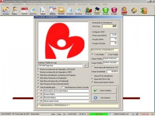 Programa para Consultório e Clinica Médica com Agenda e Financeiro v3.0 3113