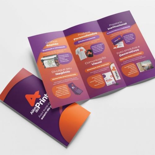 1000 folders 2 dobras personalizado couche 150 gramas 787835