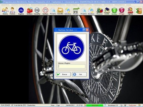 Programa para Bicicletaria com Ordem de Serviço Vendas e Financeiro v2.0  FpqSystem 6670