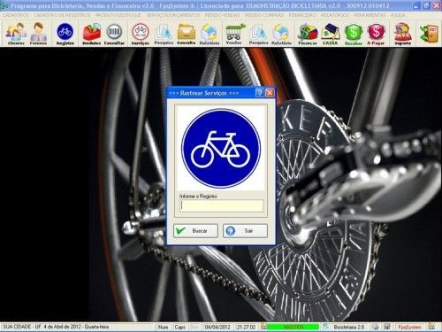Programa para Bicicletaria com Ordem de Serviço Vendas e Financeiro v2.0 - Fpqsystem 6670