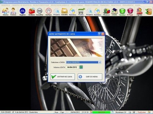 Programa para Bicicletaria com Ordem de Serviço Vendas e Financeiro v2.0 - Fpqsystem 6672