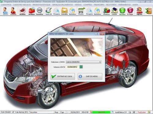 Programa para Autoelétrico  Ordem de Serviço Vendas e Financeiro v2.0 - Fpqsystem 6689