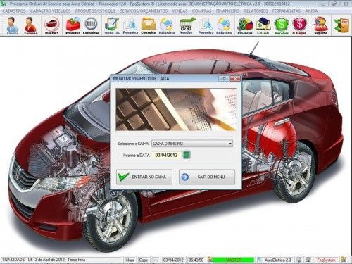 Programa para AutoElétrica + Ordem de Serviço Vendas e Financeiro v2.0 6689