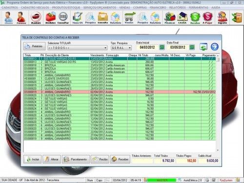 Programa para AutoElétrica + Ordem de Serviço Vendas e Financeiro v2.0 6697