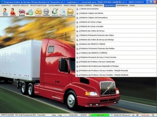 Programa Os Oficina Mecânica Caminhão com Serviços Orçamentos Vendas e Financeiro v4.2 - Fpqsystem 6738