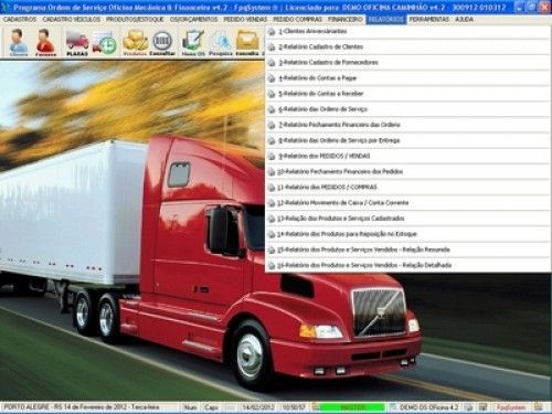 Programa OS Oficina Mecânica Caminhão com Serviços Orçamentos Vendas e Financeiro v4.2 6738