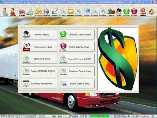 Programa OS Oficina Mecânica Caminhão com Serviços Orçamentos Vendas e Financeiro v4.2 6742