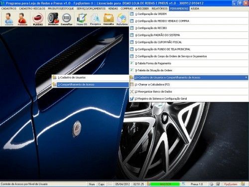 Programa para Loja de Rodas e Pneus  Vendas v1.0 - Fpqsystem 6761