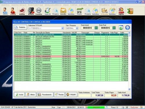 Programa para Loja de Rodas e Pneus  Vendas v1.0 - Fpqsystem 6765