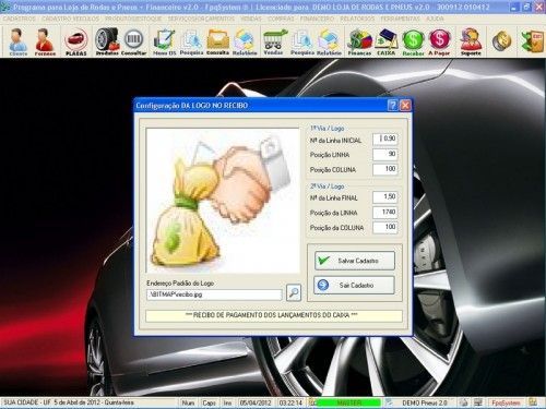 Programa para Loja de Rodas e Pneus com Vendas e Financeiro v2.0 6782