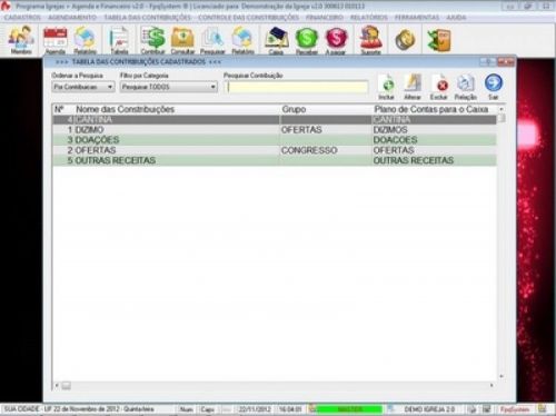 Programa para Controle de Igrejas  Agendamento  Financeiro v2.0 - Fpqsystem 11392