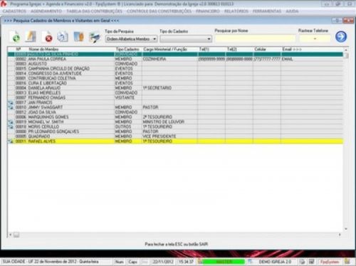 Programa para Controle de Igrejas  Agendamento  Financeiro v2.0 - Fpqsystem 11401