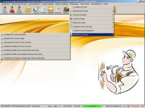 Programa para Marcenaria com Ordem de Serviço, Orçamentos, Vendas e Financeiro v4.9 - Fpqsystem 11539