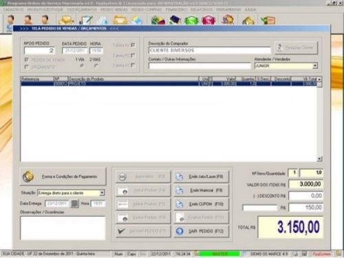 Programa para Marcenaria com Ordem de Serviço, Orçamentos, Vendas e Financeiro v4.9 - Fpqsystem 11541