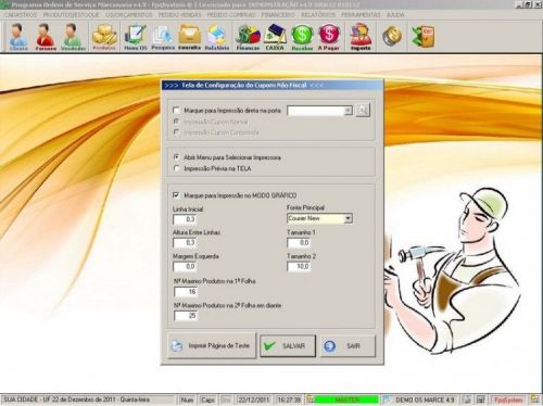 Programa para Marcenaria com Ordem de Serviço, Orçamentos, Vendas e Financeiro v4.9 - Fpqsystem 11545