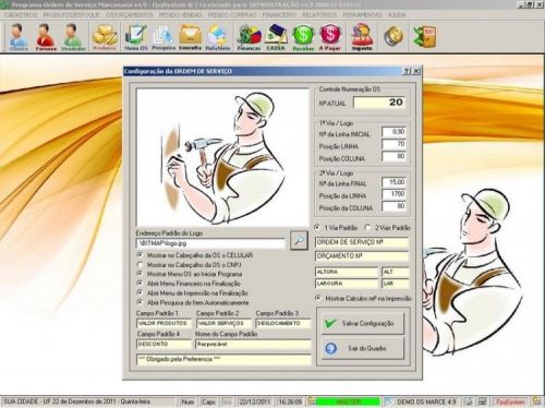 Programa para Marcenaria com Ordem de Serviço, Orçamentos, Vendas e Financeiro v4.9 - Fpqsystem 11548