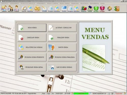 Programa Agendamento Vendas Compras Atendimento e Financeiro v3.0 - Fpqsystem 11556
