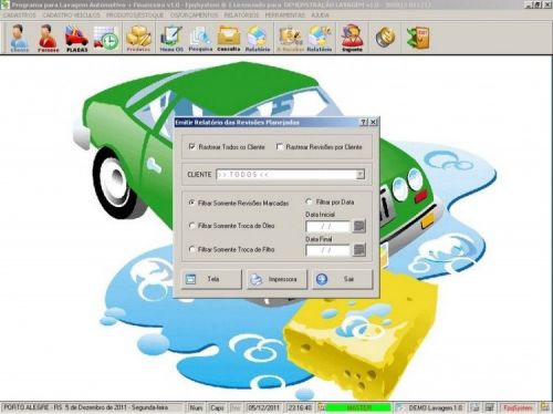 Programa para Lavagem Automotiva com Serviços e Clientes v1.0 - Fpqsystem 11559